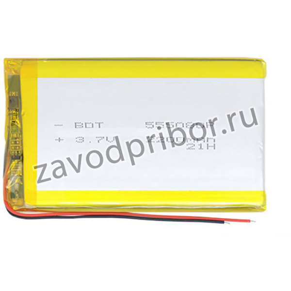 Аккумулятор универсальный 5.5x50x80 мм 3.8V 2200mAh Li-Pol (2 pin)