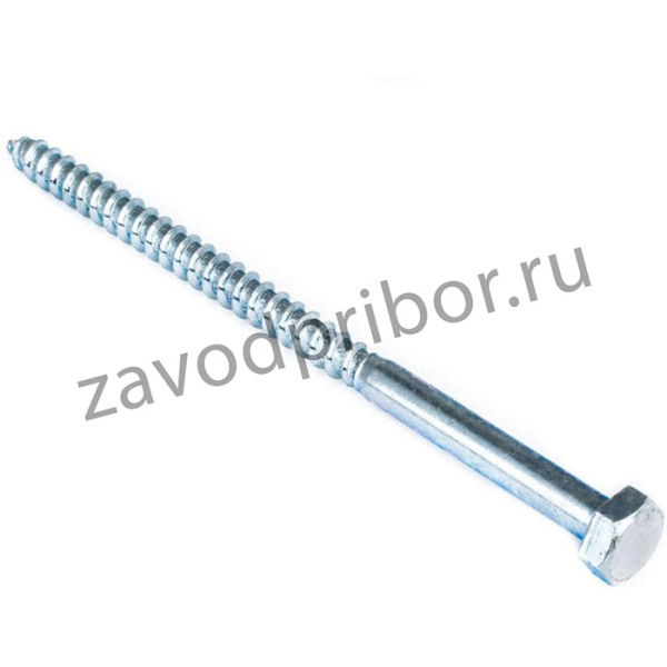 Болт сантехнический DIN 571 8x120 белый цинк 20 шт 007341