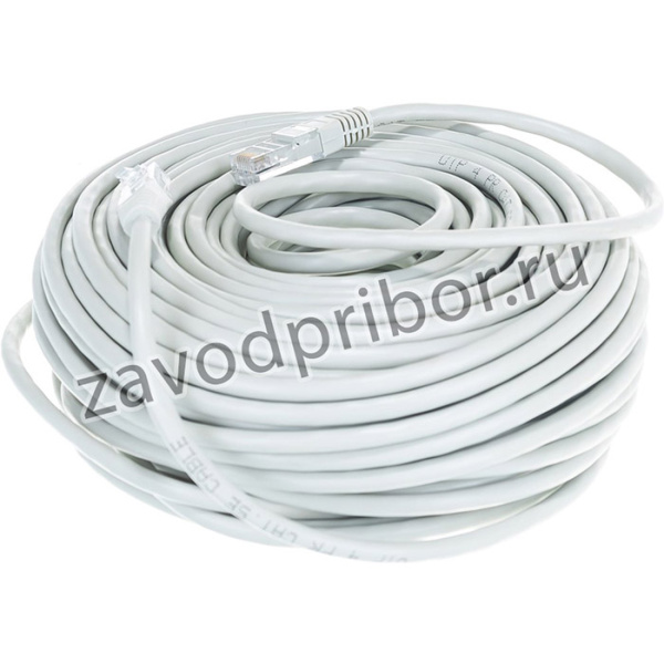 Патч-корд UTP кат.5e, 30м, литой, многожильный серый PP12-30M