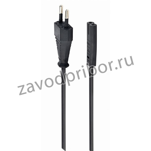Cablexpert Кабель питания для ноутбуков, аудио/видео техники 1,8м, VDE, 2-pin, черный, пакет" (PC-184-VDE-1.8М)
