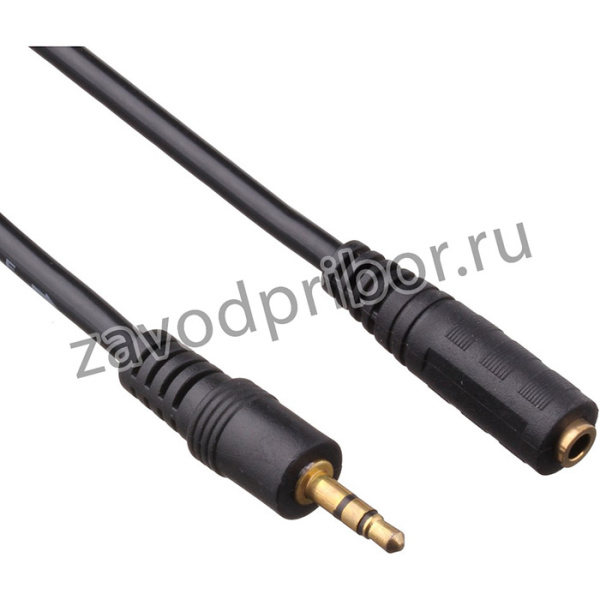 Удлинитель звуковой ExeGate EX-CCA-423-3.0 (3.5mm Jack M/3.5mm Jack F, 3м, позолоченные контакты)
