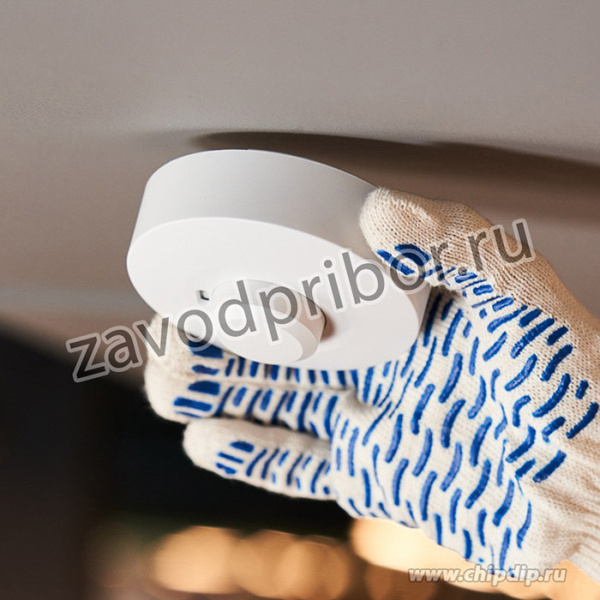 11-9216, Датчик движения потолочный микроволновый ДДПМ 01, 120°/360°, 1200 Вт, 3-2000 Лк, 1-8 м, 10-720 сек.