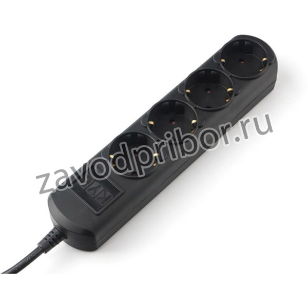 Удлинитель Power Cube 3м, 4р, без выкл., 16А черн. (PC-2B-3M)