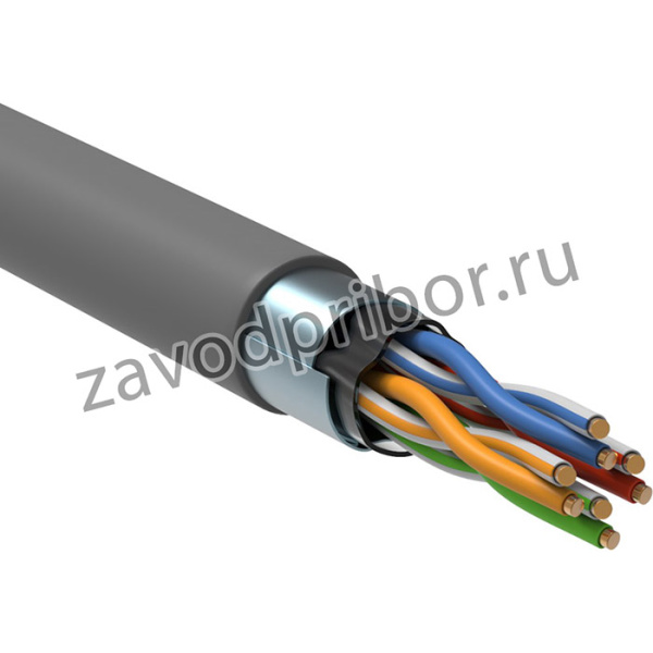 Кабель связи витая пара F/UTP кат. 5E 4 пары PVC 1м сер. GENERICA ITK BC1-C5E04-311-305-G