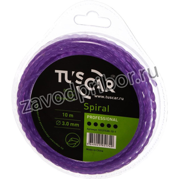 Леска для триммера Spiral, Professional, 3.0mmx10m 10131530-10-1
