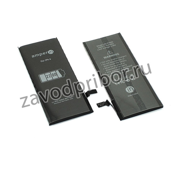 Аккумуляторная батарея (аккумулятор) для Apple iPhone 6 3,82V 2200mAh (Amperin)