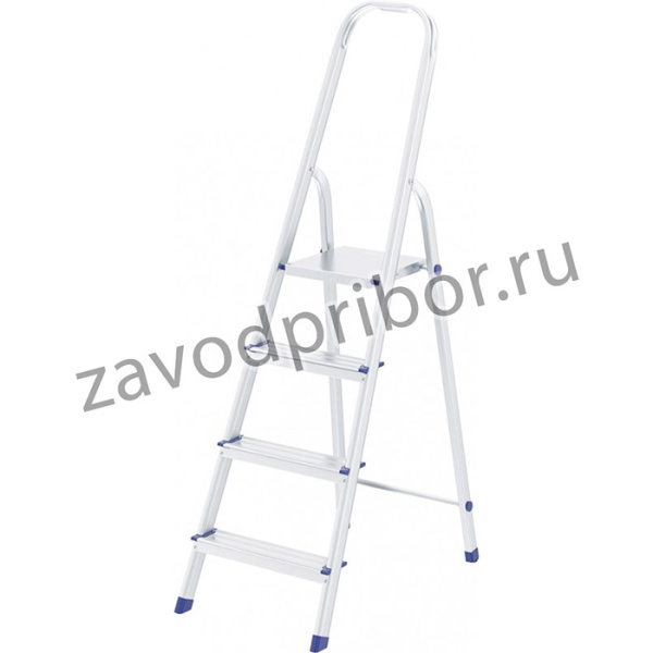 97714, Стремянка, 4 ступени, алюминиевая, Россия// Сибртех