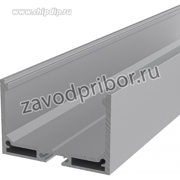 146-210, Профиль алюминиевый накладной 50х32 мм 2 м (заказывать отдельно рассеиватель 146-250, заглушки 146-2