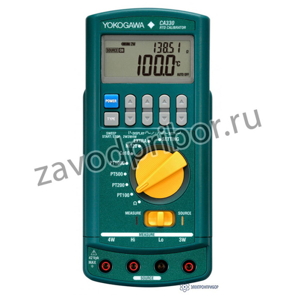 CA330 — калибратор сигналов термосопротивлений
