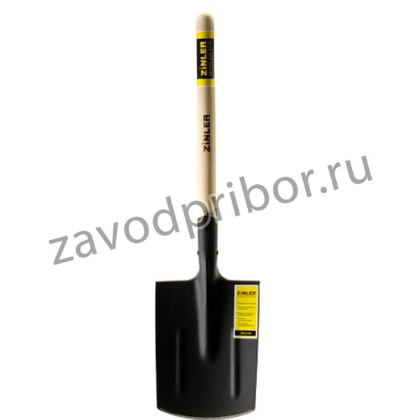 Лопата автомобильная штыковая прямоугольная с деревянным черенком (Z1.8AH12) ЛШПАЧ12