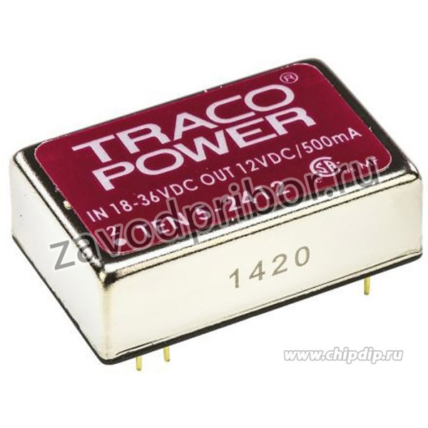 TEN 5-2423, DC/DC преобразователь, 6Вт, вход 18-36В, выход 15,-15В/200мA