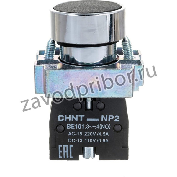 Кнопка управления NP2-BA21 без подсветки черн. 1НО IP40 573787