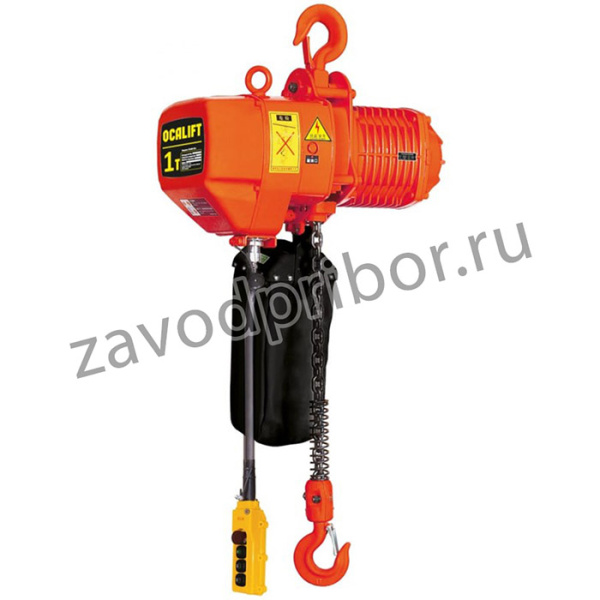 Таль цепная стационарная 01-01S г/п 1Т, высота 4,5м, 380в, на крюке OCA0101SN45m