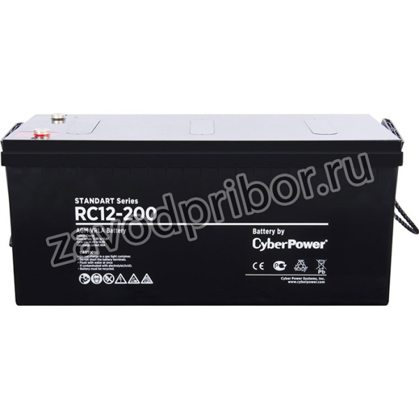RC 12-200, Батарея аккумуляторная для ИБП CyberPower Standart series RС 12-200, Аккумуляторная батарея SS CyberPower RC 12-200 / 12 В 200 Ач