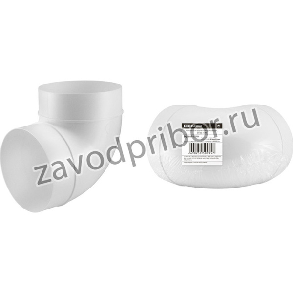 Колено для круглых воздуховодов, D125, TDM