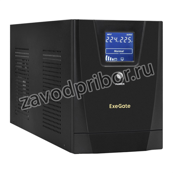 ИБП ExeGate SpecialPro Smart LLB-3000.LCD.AVR. 3SH.2C13.RJ.USB 3000VA/1800W, LCD, AVR,3*Schuko+2* C13,RJ45/11,USB, металлический корпус, Bla