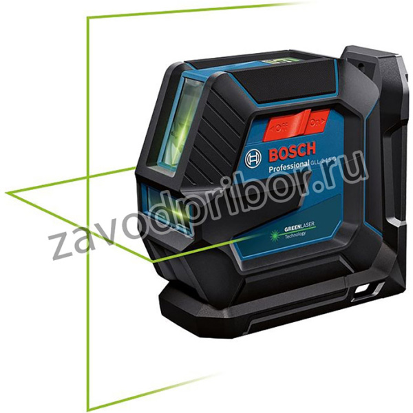 Нивелир лазерн. Bosch GLL 2-15 G + LB 10 2кл.лаз. 540нм цв.луч. зеленый 2луч. (0601063W00)