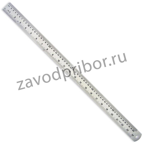 Линейка металлическая 60см Attache (24х9/8 )