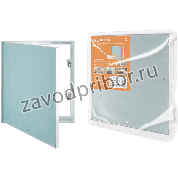 Люк под покраску короб, алюминиевый, нажимной, 200х300, TDM