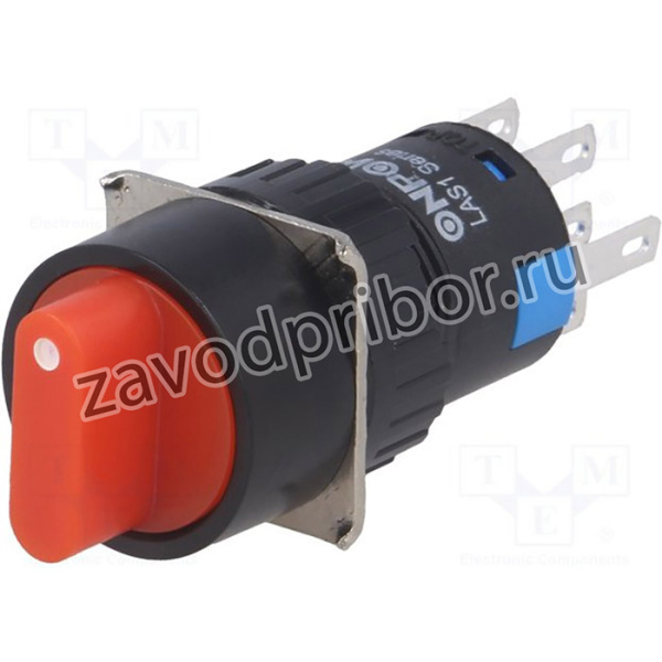 V16-11XAY-3-12R, Переключатель: поворотный, Пол: 3, 3A/220ВAC, 2A/24ВDC, -20-55°C