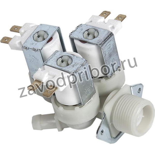 Клапан подачи воды AV5204 для стиральной машины Electrolux, Zanussi, AEG, Daewoo, Indesit, Ariston, Samsung, LG, 3W угол 180 градусов