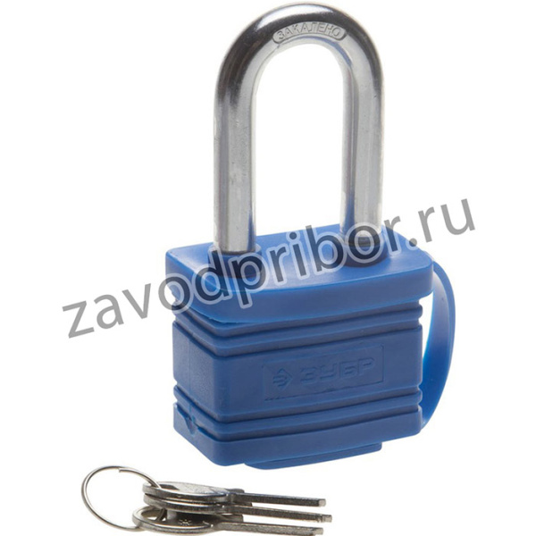 37212-50_z01, ЗУБР 50 мм, всепогодный удлиненная дужка, навесной замок (37212-50)