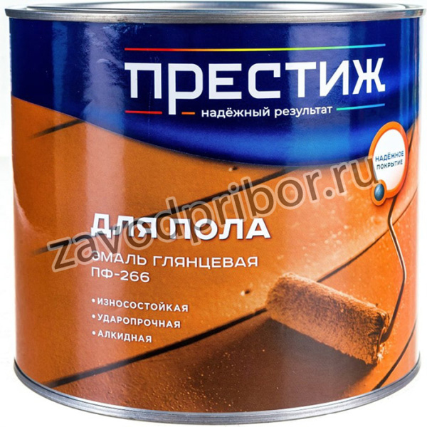 ЭМАЛЬ ПФ-266 СВЕТЛЫЙ ОРЕХ 1,9 КГ 6 22015
