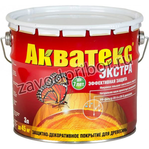 АКВАТЕКС -ЭКСТРА КАШТАН 3 Л 4 13869