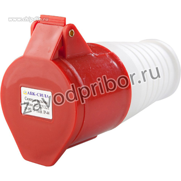 Розетка HT- 225 32А пер. 3Р+РЕ+N 380В. IP-44 1шт.
