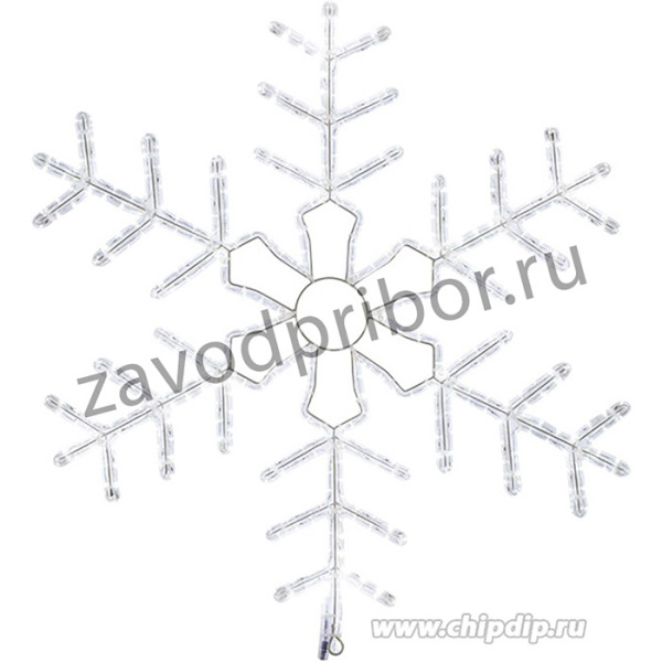 501-338, Фигура световая Снежинка цвет белый, размер 95x95 см, мерцающая