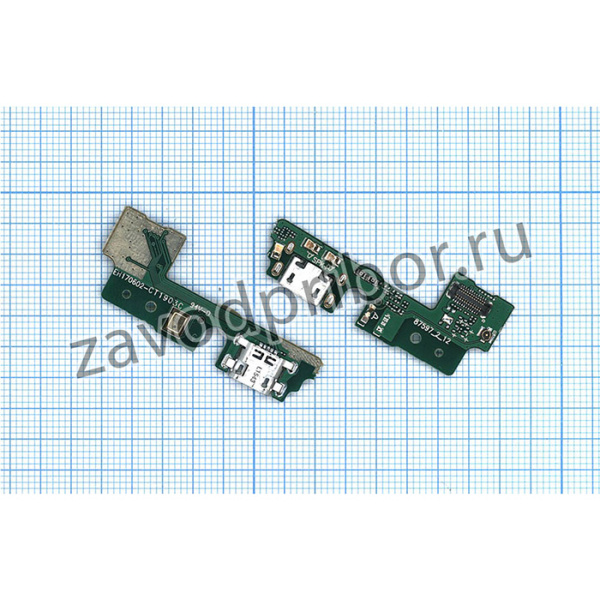 Шлейф разъема питания с микрофоном для Huawei Honor 6A
