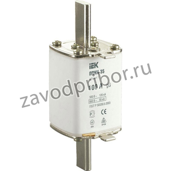 Вставка плавкая ППНИ-35 100А габарит 1 IEK DPP30-100