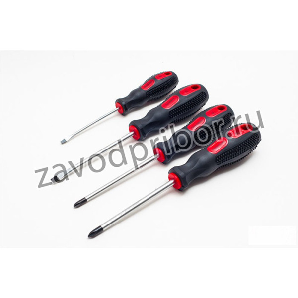 75801, Набор отверток (4 предмета) (PH1x100, PH2x100, plain - 5x100, -3x75) Сервис ключ 75801