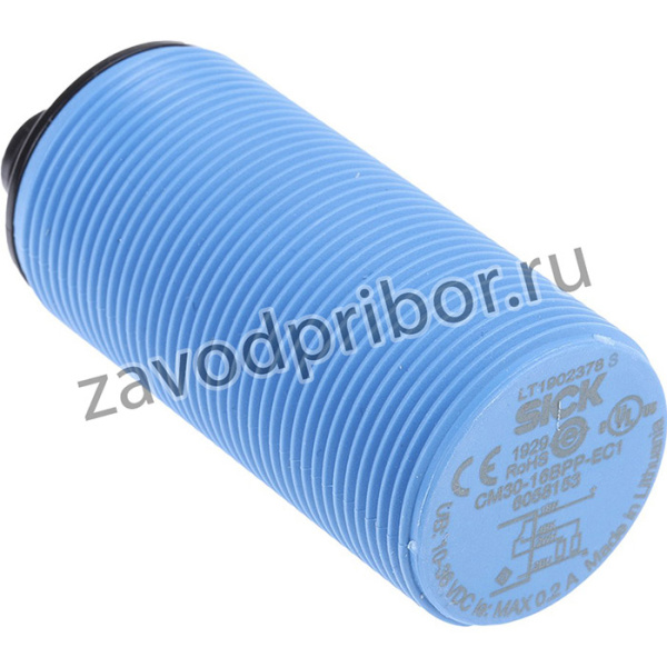CM30-16BPP-EC1, Датчик емкостный, Дальность 0-16мм, Конф.выхода PNP / NO + NC