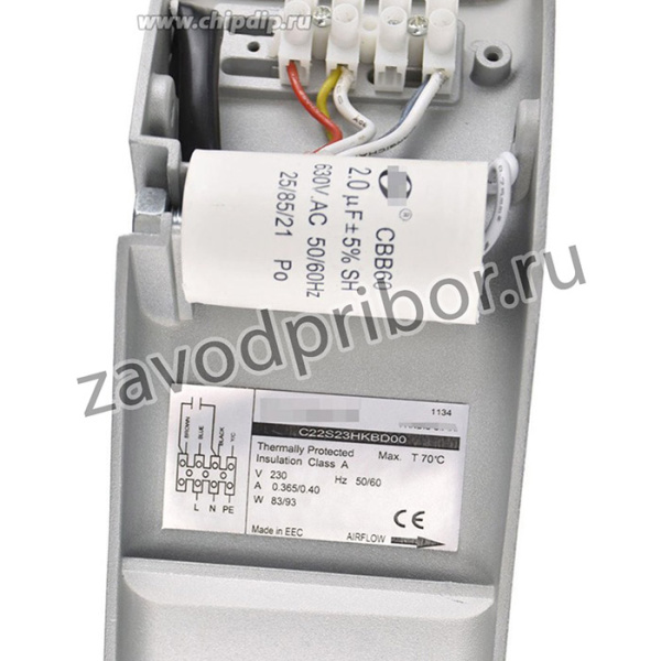 Вентилятор Costech C22S23HKBD00 230V 0.365/0.40A 83/93W 218x218x83