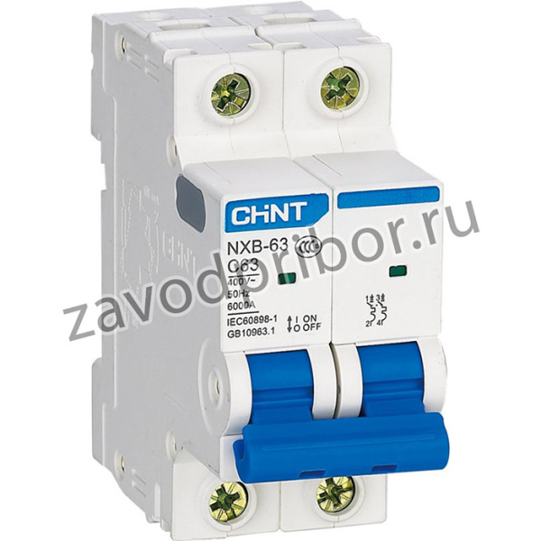 NXB-63S 2P 16A 4,5kA х-ка C (R), Выключатель автоматический