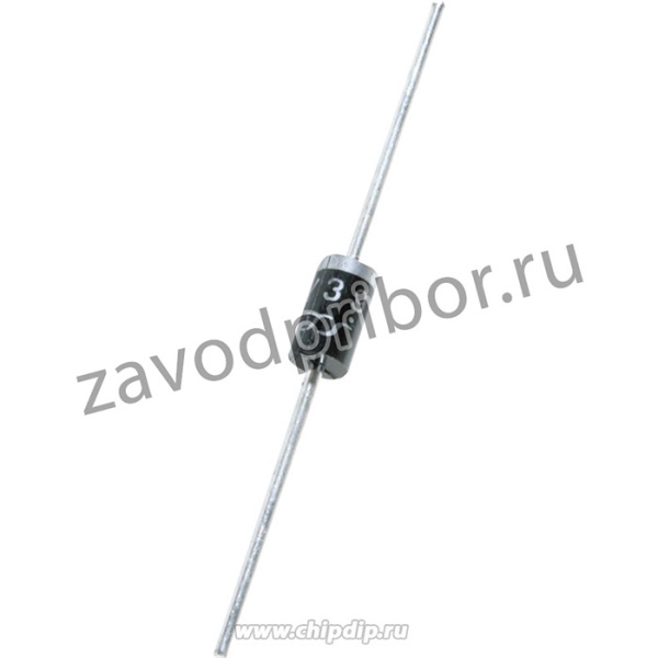 BY398, Диод импульсный 3А 400В [DO-201AD]