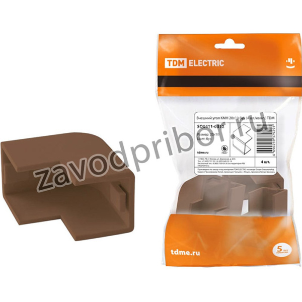 Внешний угол КМН 20x10 бук 4 шт./комп. SQ0411-0312