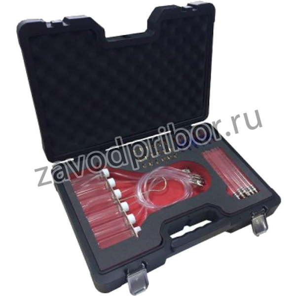 Тестер обратки дизельных форсунок системы Common Rail с комплектом адаптеров в кейсе Premium F-04A3024D