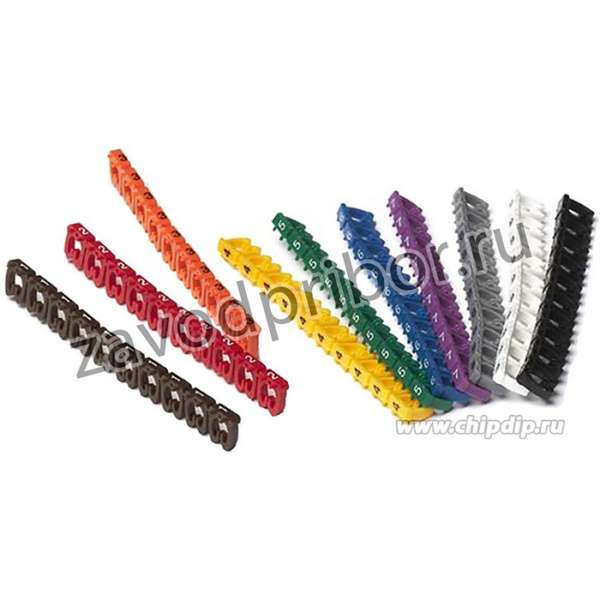 12-6062, Маркер кабельный 0-9 комплект в блистере (от 4 до 6 мм)