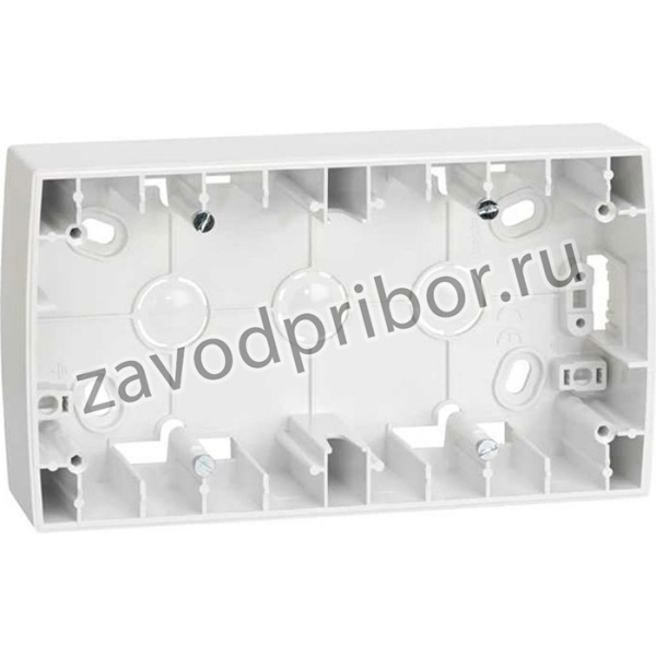 Монтажная коробка для накладного монтажа Simon, 2 поста, 158х89х27мм, S82, S82N, белый С82760-0030