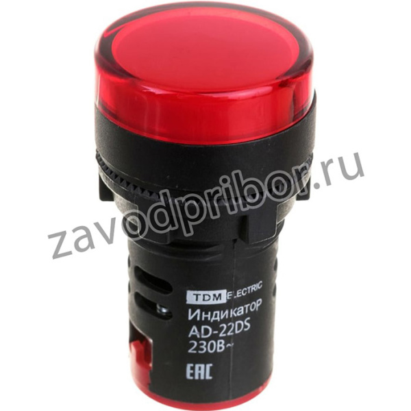 Лампа AD-22DS LED матрица, d22мм, красный, 230В SQ0702-0002