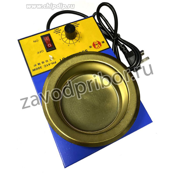 Паяльная ванна ф 100 мм/300 Вт/2200 г припоя (тигель нерж. сталь)