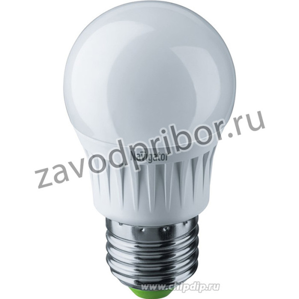 NLL-G45-7-230-4K-E27-DIMM (61381), Лампа светодиодная диммируемая 7Вт, 530Лм, 4000К, 220В, шар