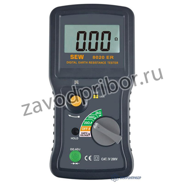 8020 ER — цифровой измеритель сопротивления заземления