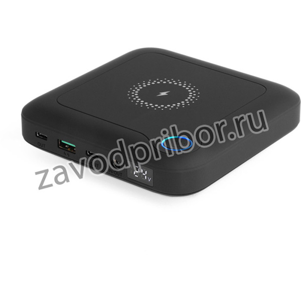 Внешний аккумулятор TopON TOP-T84 24000mAh Type-C1 PD- 60W, Type-C2 PPS-33W, USB-22.5W, DC-12V-24V 84W, Q-10W черный