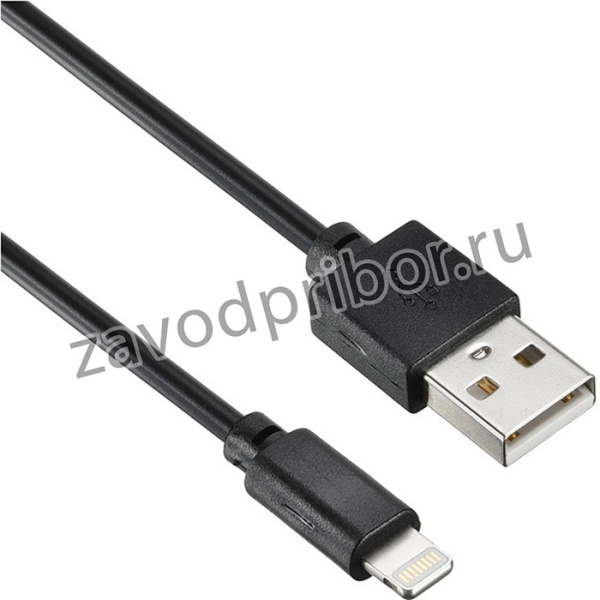Кабель Digma LIGHT-2M-BLK USB (m)-Lightning (m) 2м черный