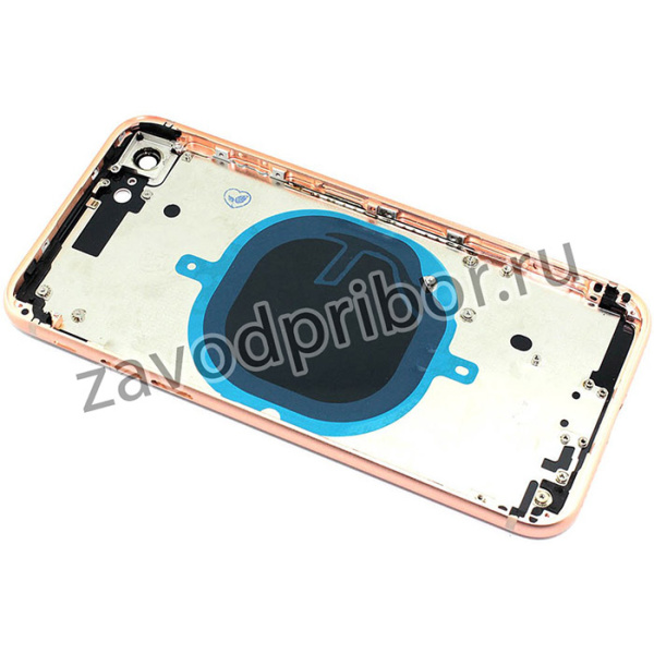 Задняя крышка (корпус) в сборе с рамкой для Apple iPhone 8 золотая