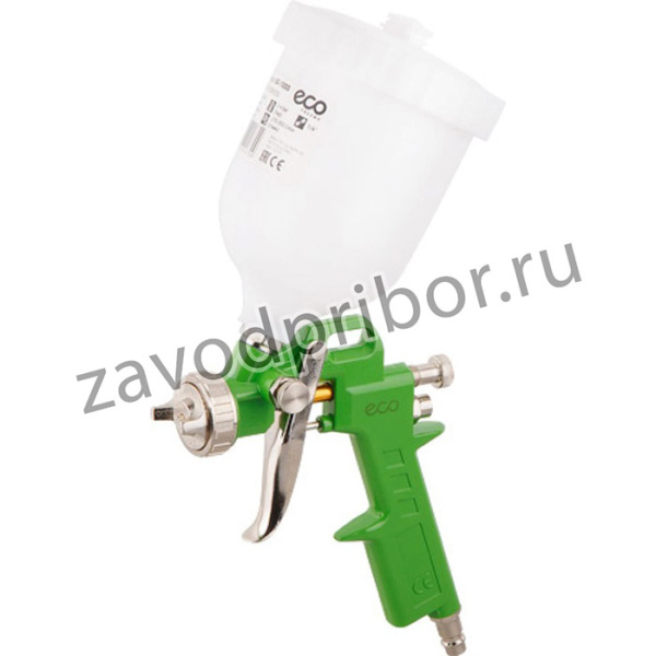 SG1000H15U, Краскораспылитель ECO SG-1000 (HVLP, сопло ф 1.5мм, верх. бак 600мл)