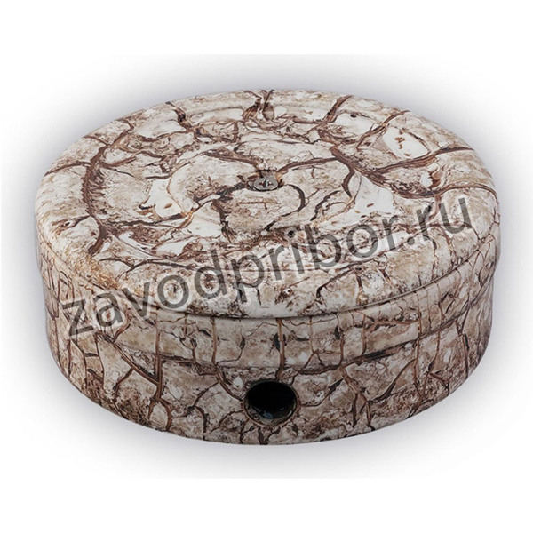 Распаечная коробка, цельнокерамическая, мрамор, D-95 RR-09026